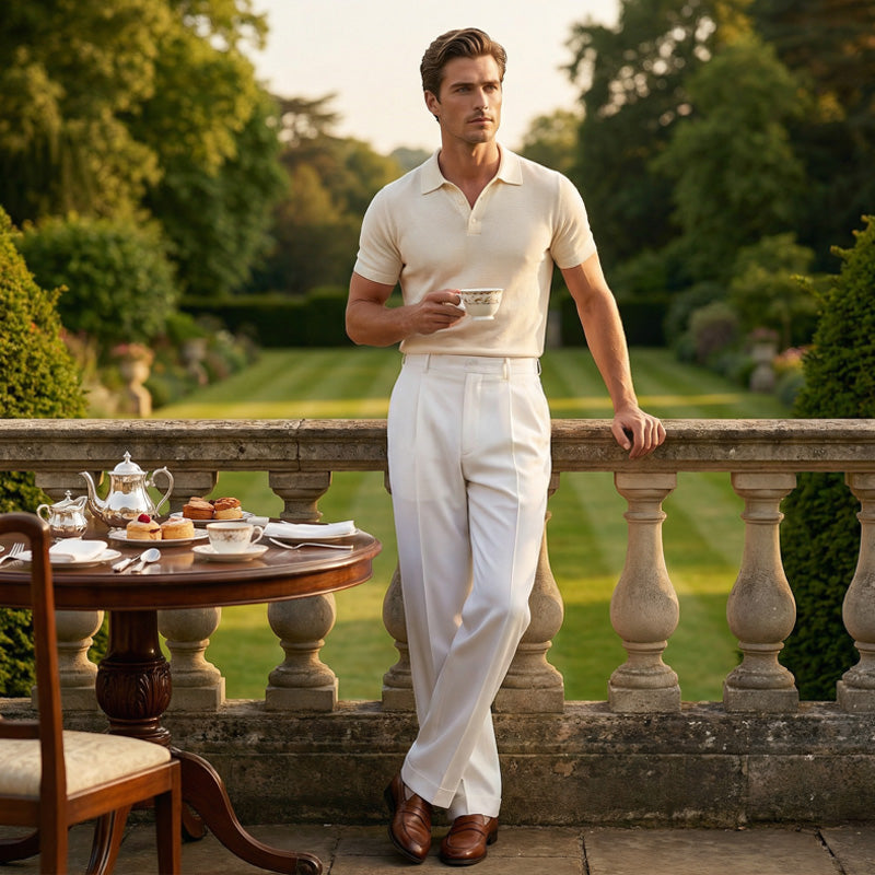 Belmore — Pantalon Large Plissé