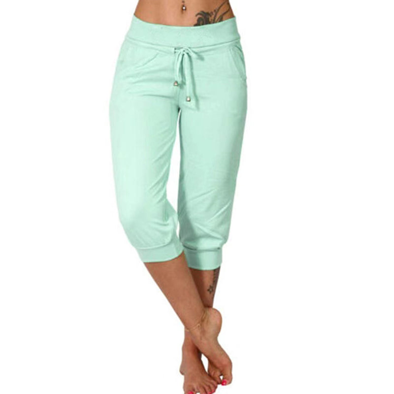 Luvène — Jogging Capri avec Taille Élastique et Poches