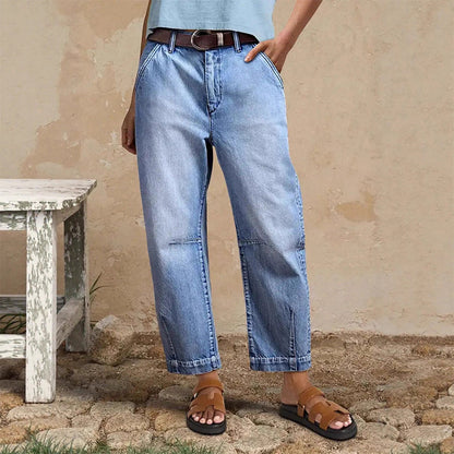 Vaudreau — Jeans raccourcis à lavage vintage