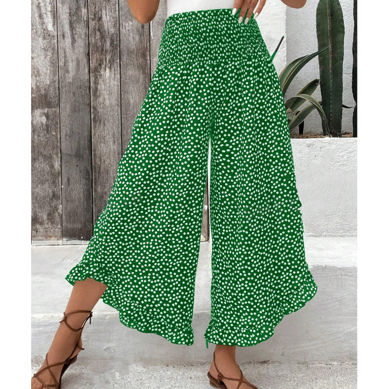 Odelia — Pantalon taille haute à jambes larges