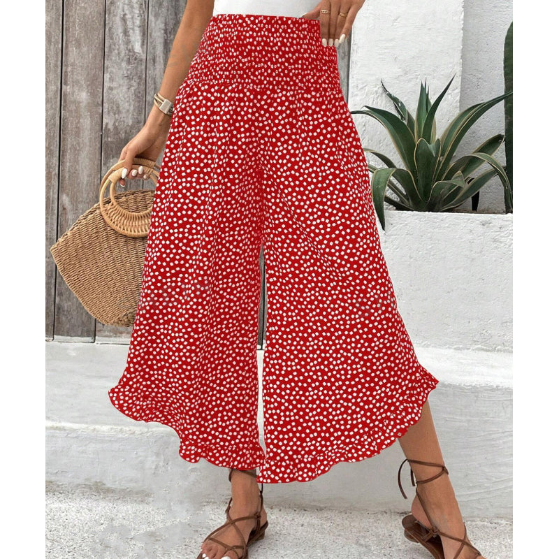 Odelia — Pantalon taille haute à jambes larges