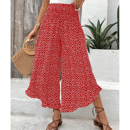 Odelia — Pantalon taille haute à jambes larges