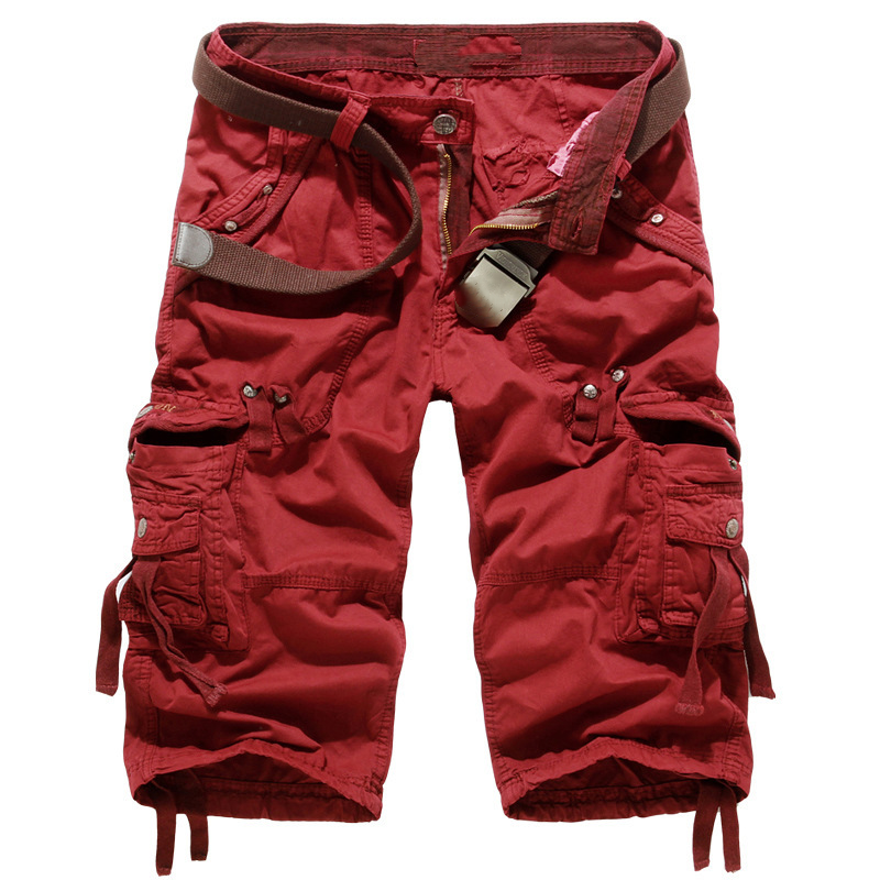 Kastellan — Shorts cargo en coton mélangé à poches multiples
