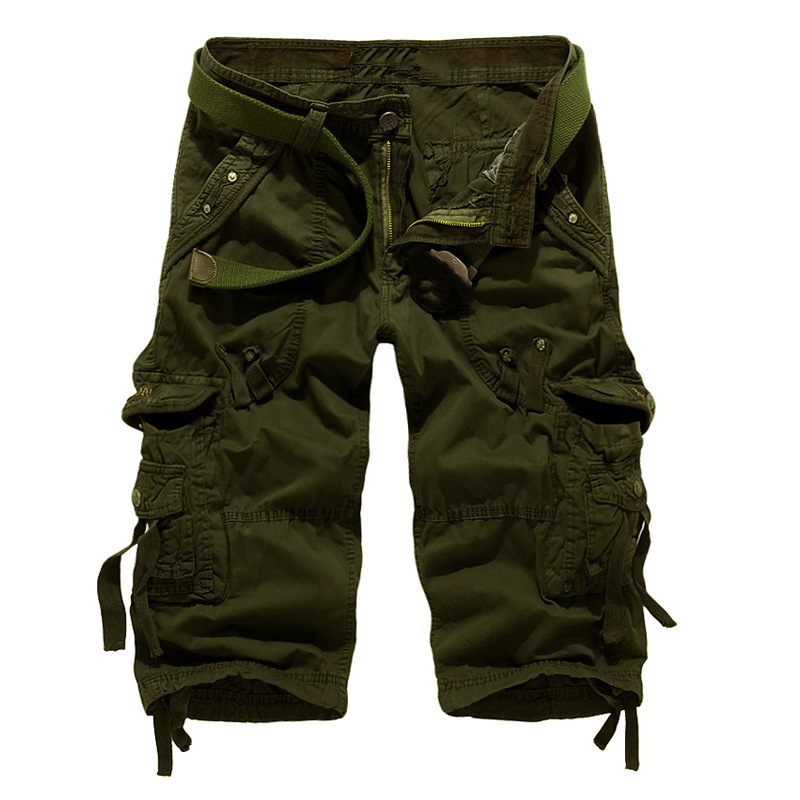 Kastellan — Shorts cargo en coton mélangé à poches multiples