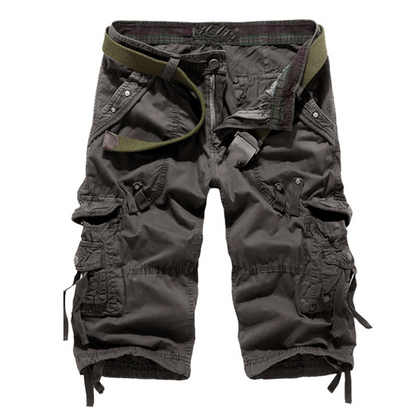 Kastellan — Shorts cargo en coton mélangé à poches multiples