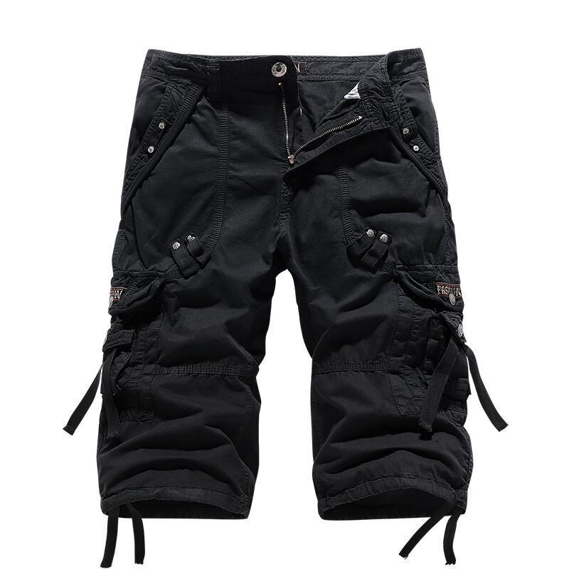 Kastellan — Shorts cargo en coton mélangé à poches multiples