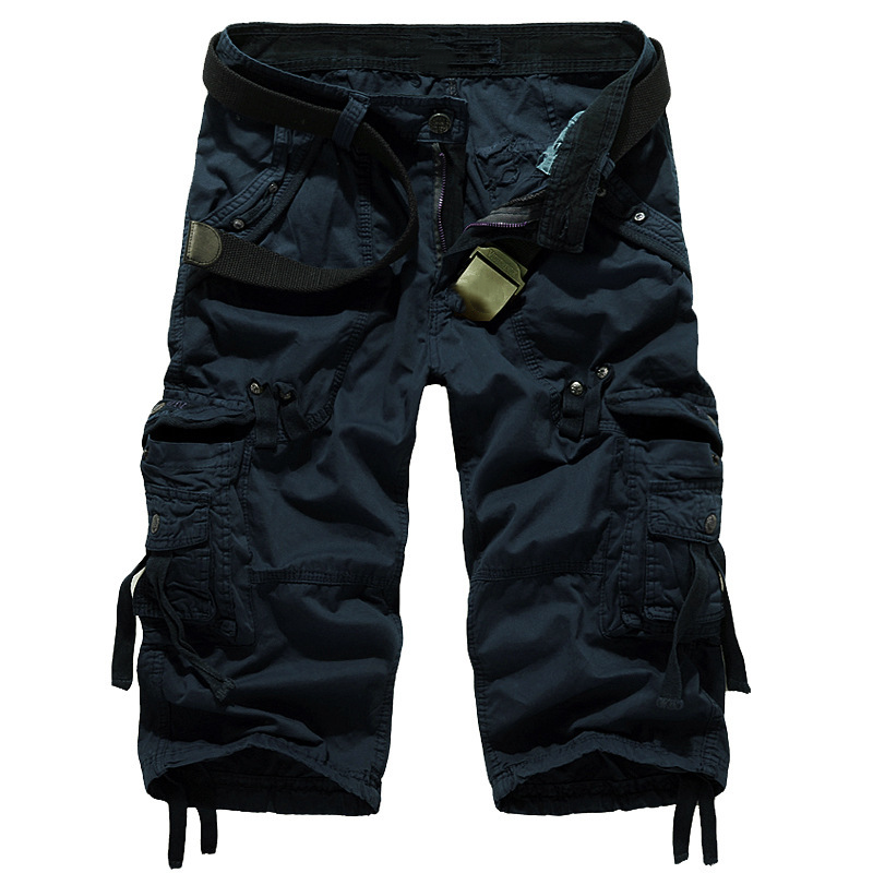 Kastellan — Shorts cargo en coton mélangé à poches multiples