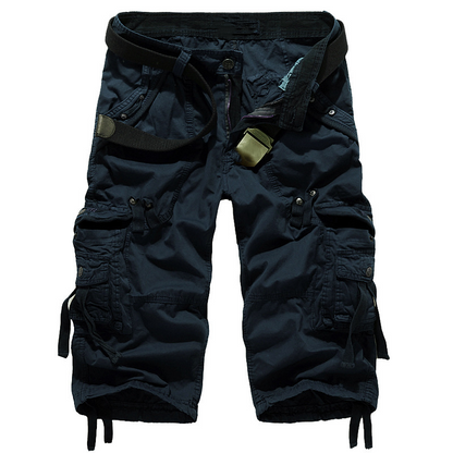 Kastellan — Shorts cargo en coton mélangé à poches multiples