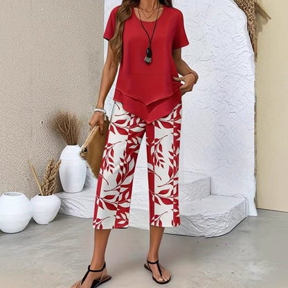 Marisole — Tunique à col rond & Ensemble à jambes larges