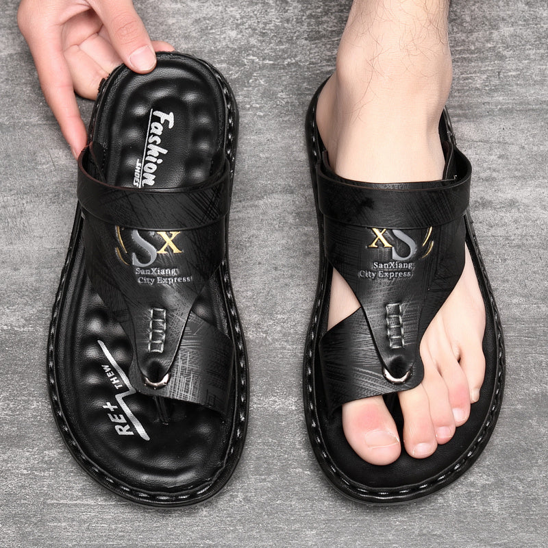 Aldric — Sandales en cuir souple avec soutien orthopédique