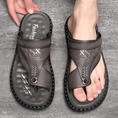 Aldric — Sandales en cuir souple avec soutien orthopédique