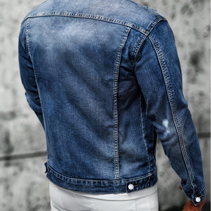 Bramwell — Veste en Jean Délavée Vintage