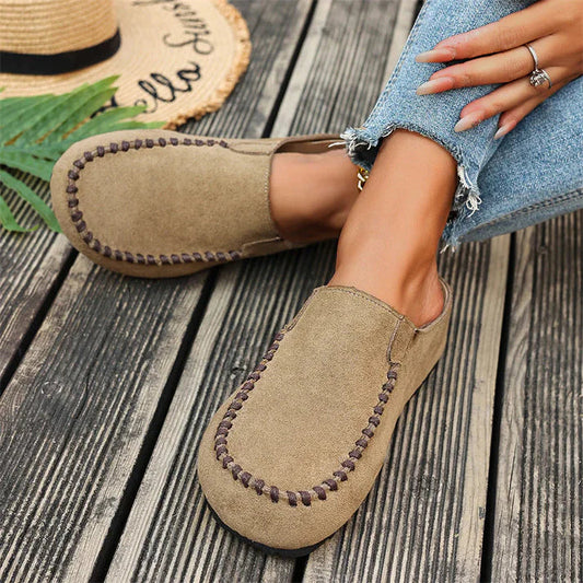 Maeven — Mules en Suède Rétro Confortables
