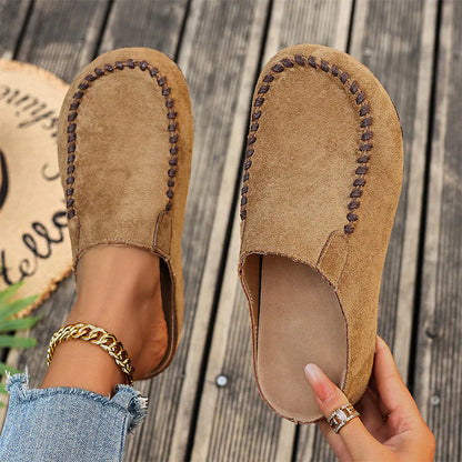 Maeven — Mules en Suède Rétro Confortables