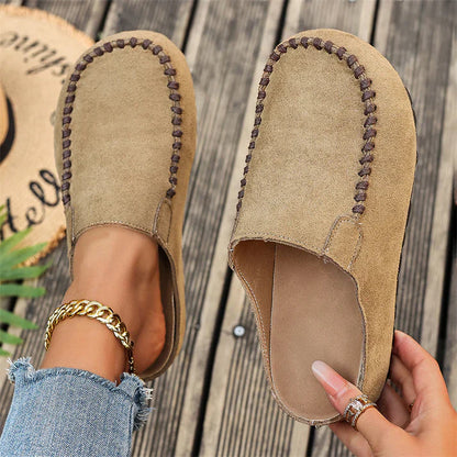 Maeven — Mules en Suède Rétro Confortables