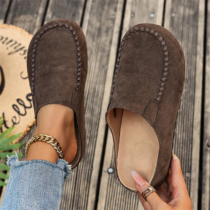 Maeven — Mules en Suède Rétro Confortables