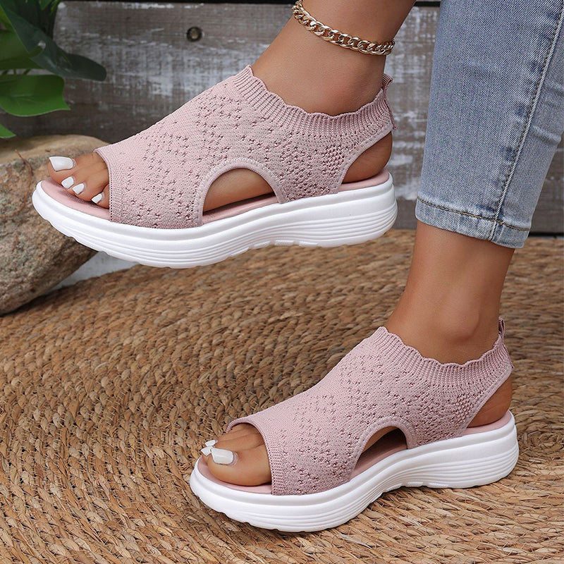 Verascio — Sandales à plateforme en tricot respirant
