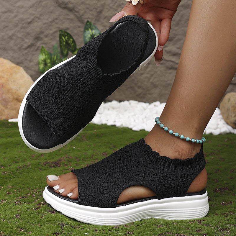 Verascio — Sandales à plateforme en tricot respirant