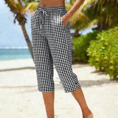 Marielle — Pantalon Capri à Cordon