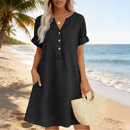 Isaleen — Robe Tunique avec Poches Latérales