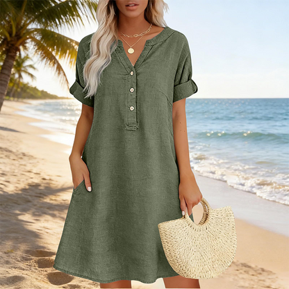 Isaleen — Robe Tunique avec Poches Latérales