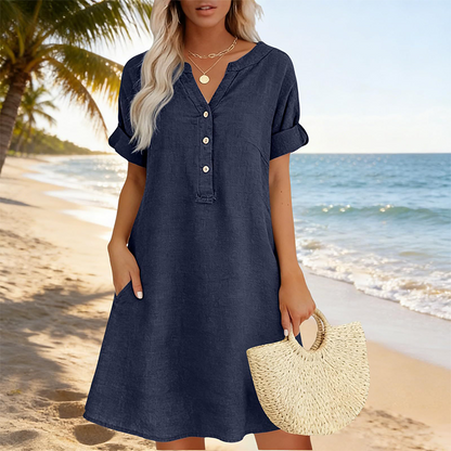 Isaleen — Robe Tunique avec Poches Latérales