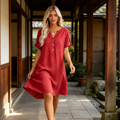 Isaleen — Robe Tunique avec Poches Latérales