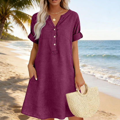 Isaleen — Robe Tunique avec Poches Latérales