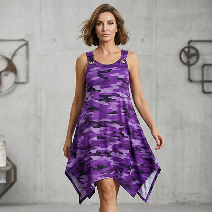 Kastova — Robe Halter Imprimé Camouflage