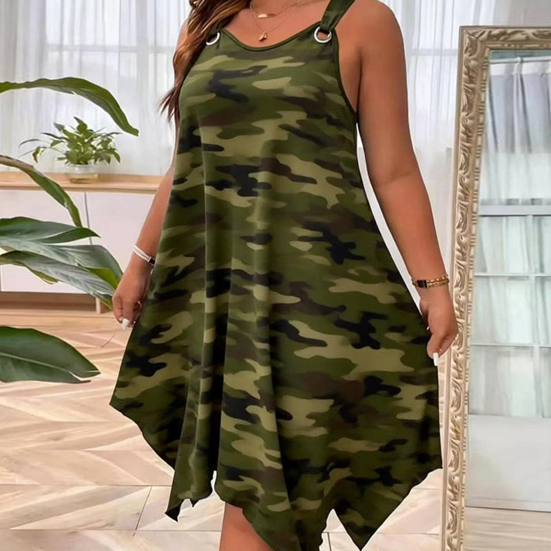 Kastova — Robe Halter Imprimé Camouflage