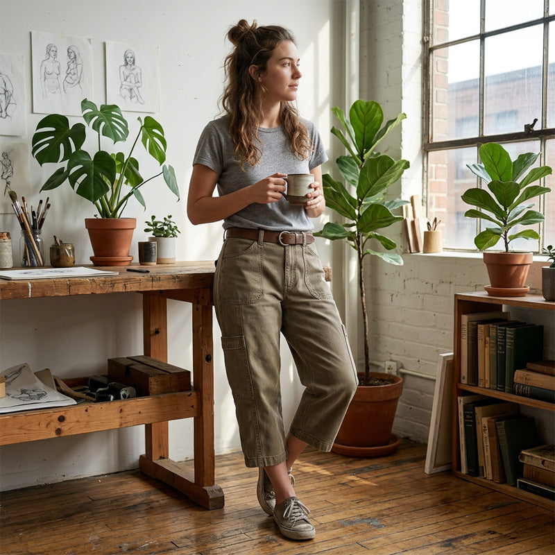 Kastelle — Capris Cargo Détendus