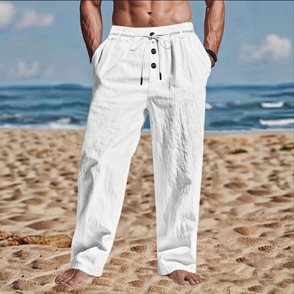 Landric — Pantalons à cordon de serrage à jambes droites