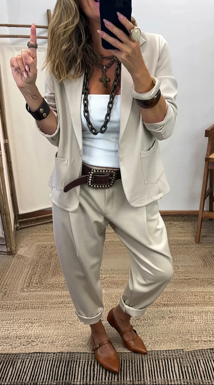 Solerra — Blazer et Pantalon sans Rides