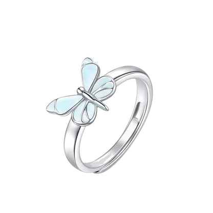 Papillon — Collier Papillon Bleu avec Charme Délicat