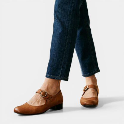Iveta - Confort Chaussures à Talons Blocs Mary Jane