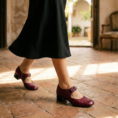 Iveta - Confort Chaussures à Talons Blocs Mary Jane