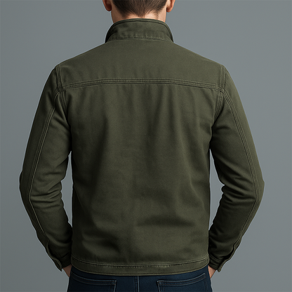 Gertrud - Confortable Veste zippée en coton vintage